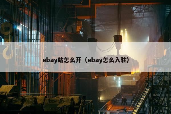 ebay站怎么开（ebay怎么入驻）