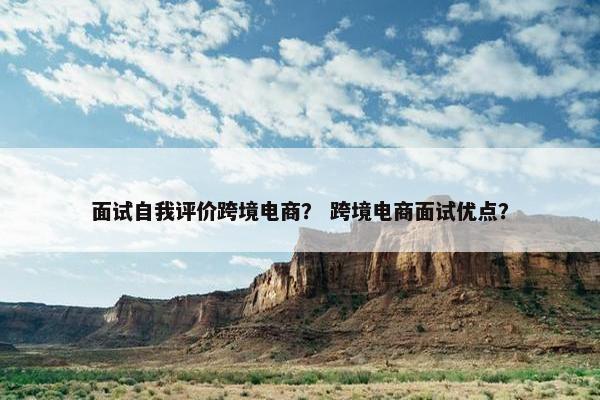 面试自我评价跨境电商？ 跨境电商面试优点？