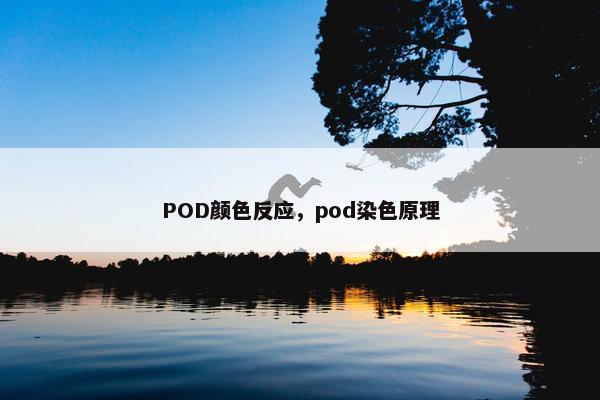 POD颜色反应，pod染色原理