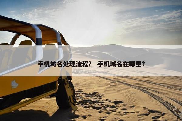 手机域名处理流程？ 手机域名在哪里？