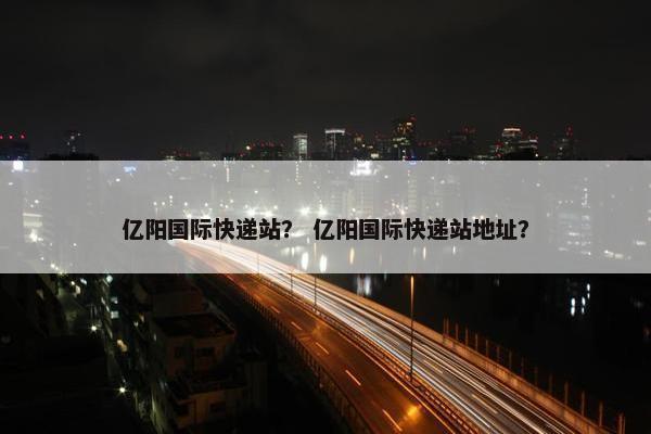 亿阳国际快递站？ 亿阳国际快递站地址？