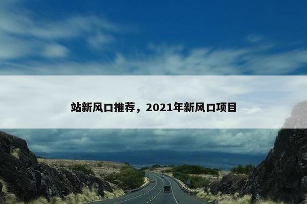 站新风口推荐，2021年新风口项目
