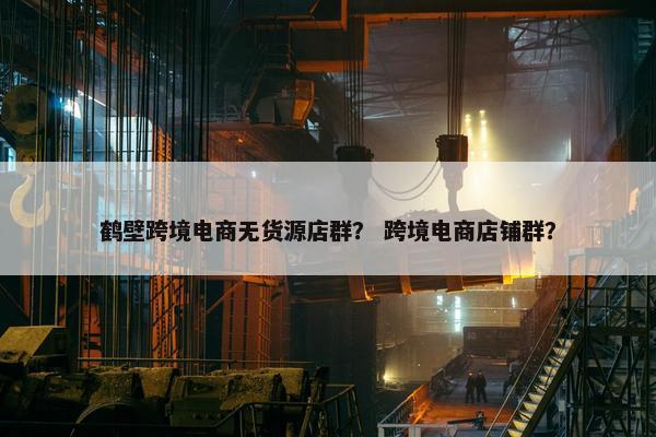 鹤壁跨境电商无货源店群？ 跨境电商店铺群？