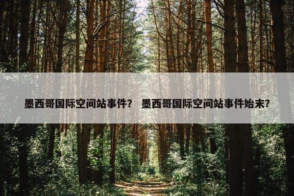 墨西哥国际空间站事件？ 墨西哥国际空间站事件始末？