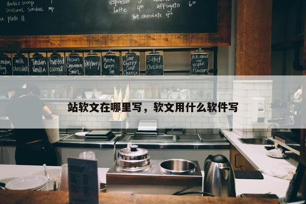 站软文在哪里写，软文用什么软件写
