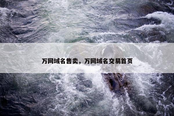 万网域名售卖，万网域名交易首页