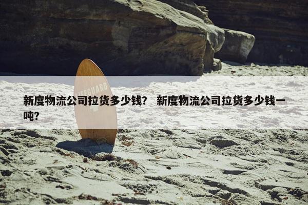 新度物流公司拉货多少钱？ 新度物流公司拉货多少钱一吨？