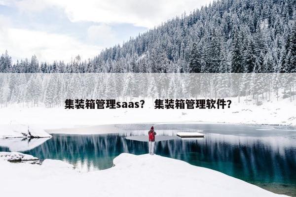 集装箱管理saas？ 集装箱管理软件？