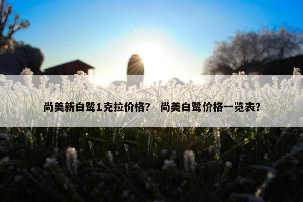 尚美新白鹭1克拉价格？ 尚美白鹭价格一览表？