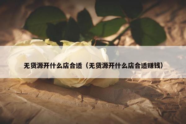 无货源开什么店合适（无货源开什么店合适赚钱）