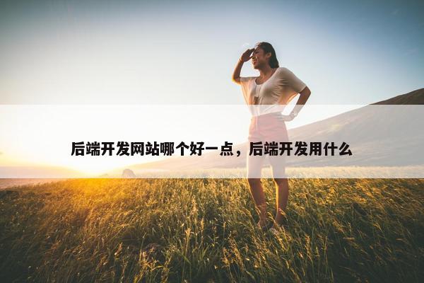 后端开发网站哪个好一点，后端开发用什么