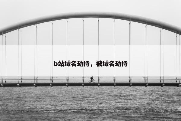 b站域名劫持，被域名劫持