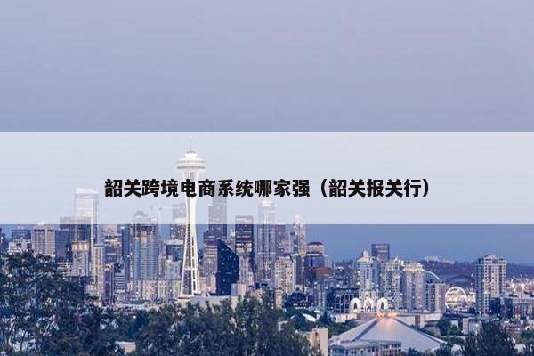韶关跨境电商系统哪家强（韶关报关行）