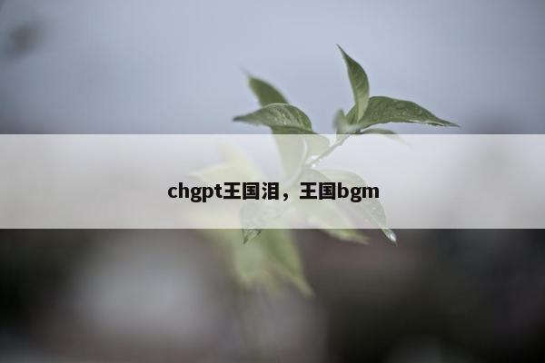 chgpt王国泪，王国bgm