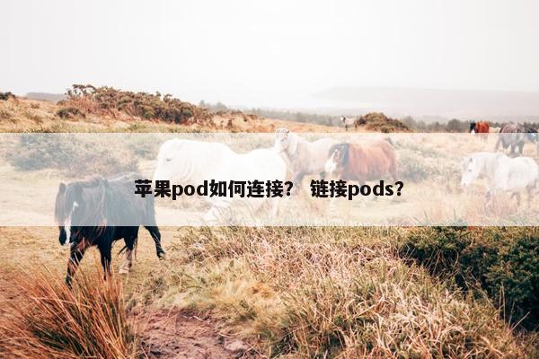 苹果pod如何连接？ 链接pods？
