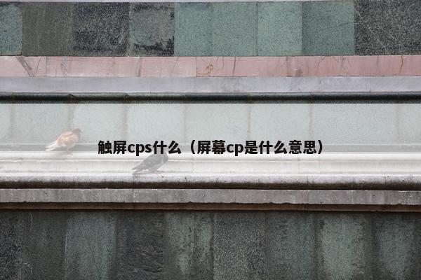 触屏cps什么（屏幕cp是什么意思）