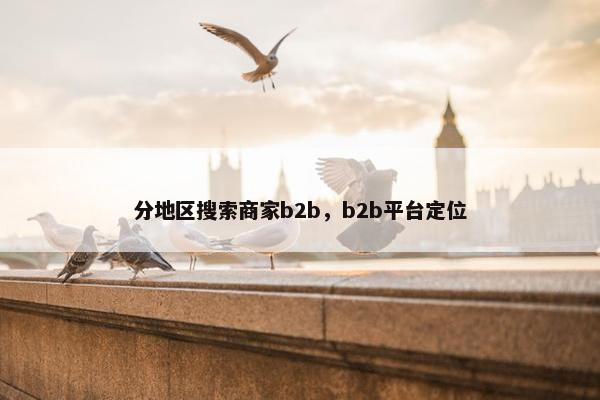 分地区搜索商家b2b，b2b平台定位
