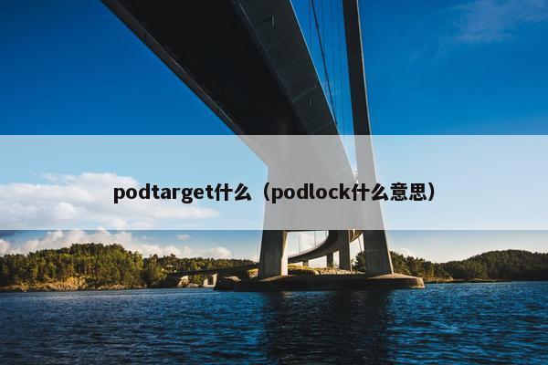 podtarget什么（podlock什么意思）