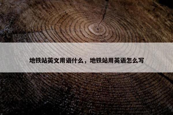 地铁站英文用语什么，地铁站用英语怎么写