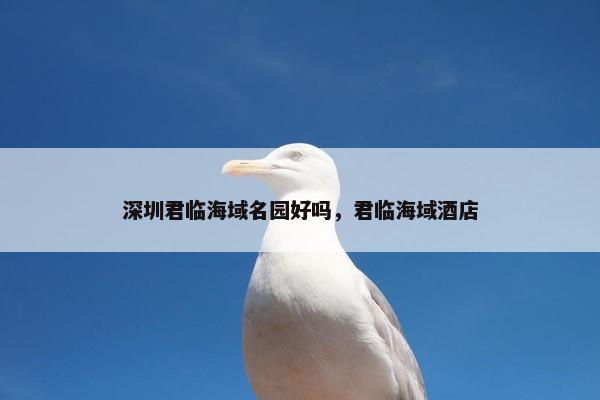 深圳君临海域名园好吗，君临海域酒店