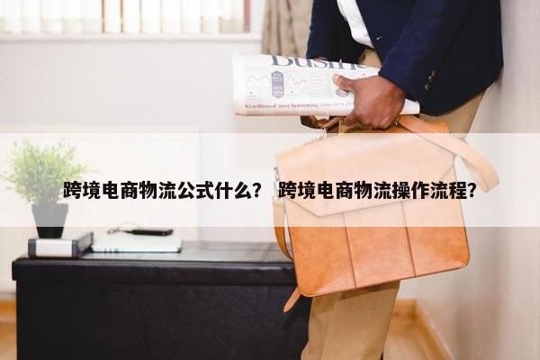 跨境电商物流公式什么？ 跨境电商物流操作流程？