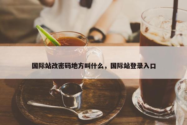 国际站改密码地方叫什么，国际站登录入口