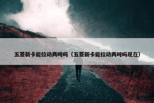 五菱新卡能拉动两吨吗（五菱新卡能拉动两吨吗现在）