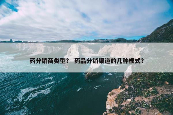 药分销商类型？ 药品分销渠道的几种模式？