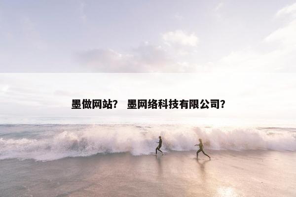 墨做网站？ 墨网络科技有限公司？