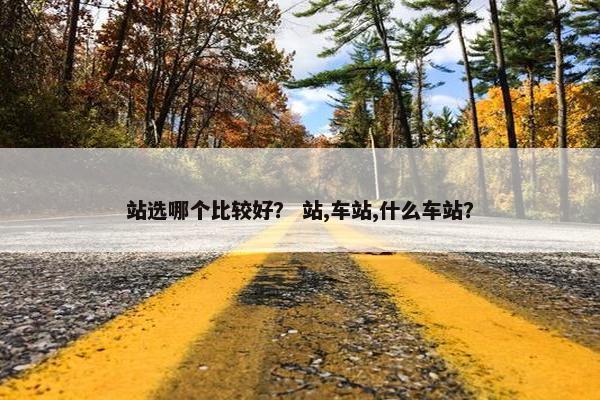 站选哪个比较好？ 站,车站,什么车站？