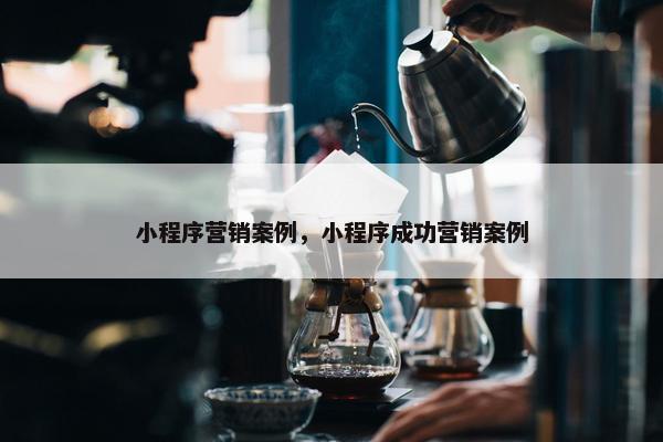 小程序营销案例，小程序成功营销案例
