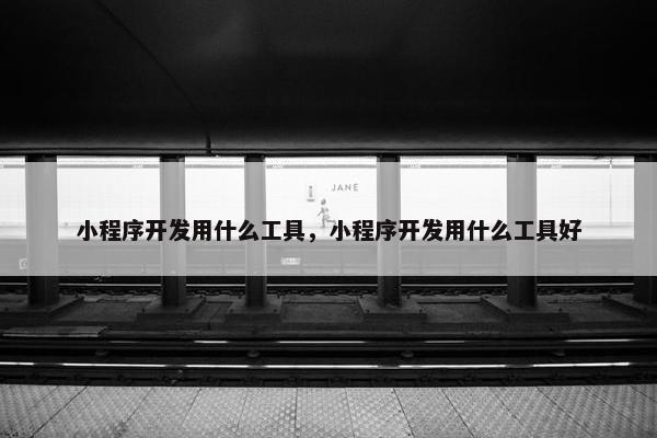 小程序开发用什么工具，小程序开发用什么工具好