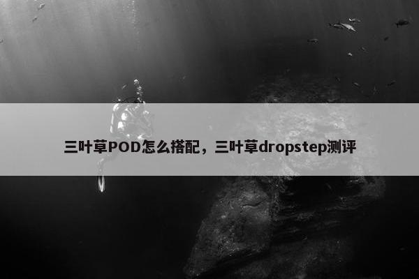 三叶草POD怎么搭配，三叶草dropstep测评