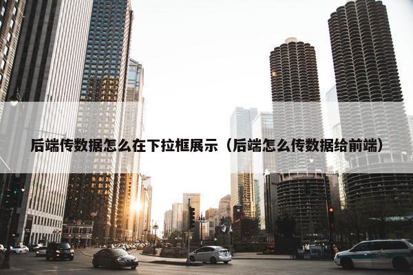 后端传数据怎么在下拉框展示（后端怎么传数据给前端）