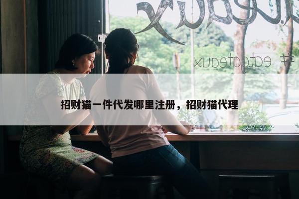 招财猫一件代发哪里注册，招财猫代理