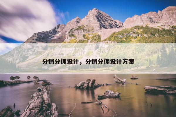 分销分佣设计，分销分佣设计方案