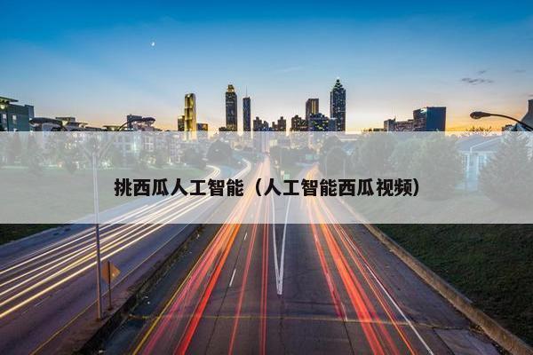 挑西瓜人工智能（人工智能西瓜视频）