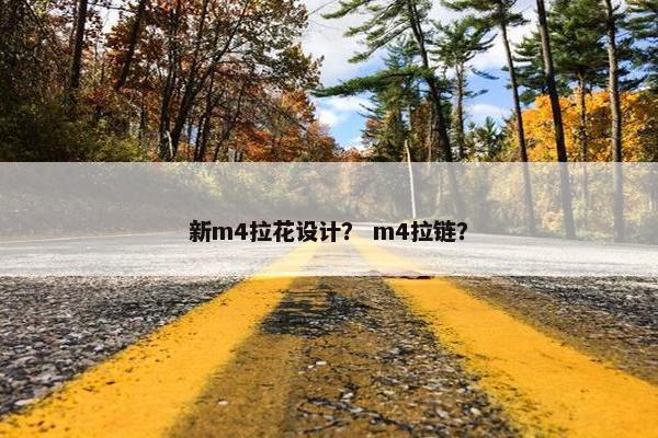 新m4拉花设计？ m4拉链？