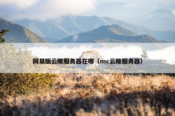 网易版云隙服务器在哪（mc云隙服务器）