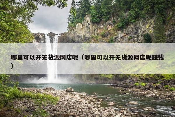 哪里可以开无货源网店呢（哪里可以开无货源网店呢赚钱）