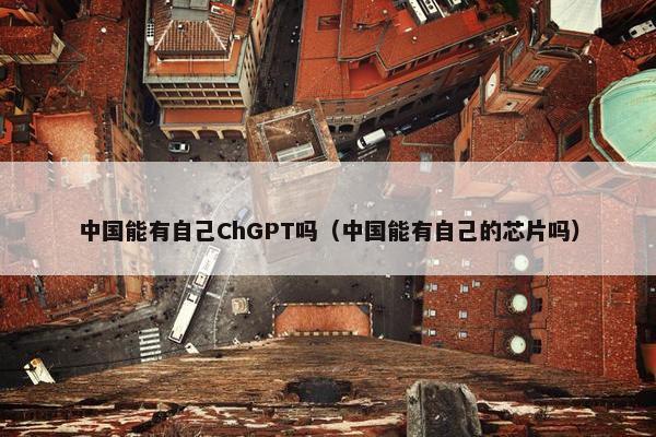 中国能有自己ChGPT吗（中国能有自己的芯片吗）