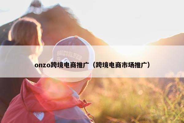 onzo跨境电商推广（跨境电商市场推广）