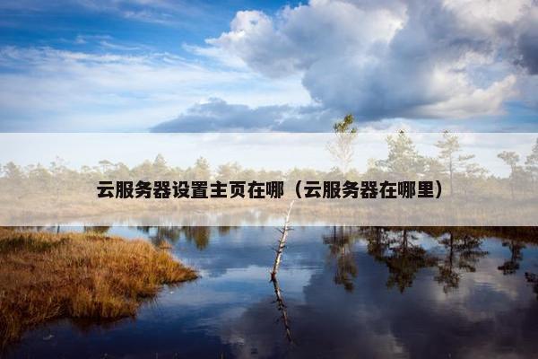 云服务器设置主页在哪（云服务器在哪里）