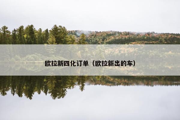 欧拉新四化订单（欧拉新出的车）