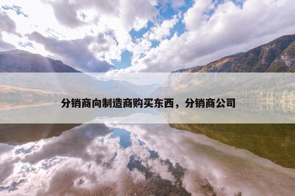 分销商向制造商购买东西，分销商公司