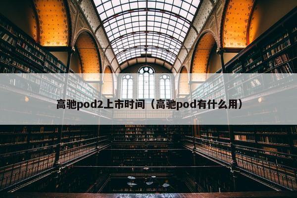 高驰pod2上市时间（高驰pod有什么用）