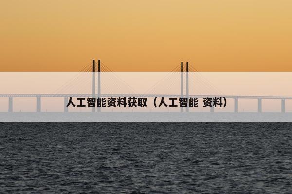 人工智能资料获取（人工智能 资料）