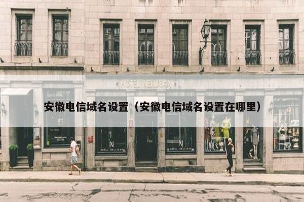 安徽电信域名设置（安徽电信域名设置在哪里）