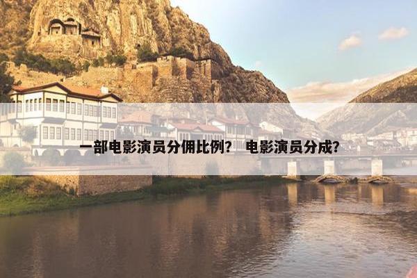一部电影演员分佣比例？ 电影演员分成？