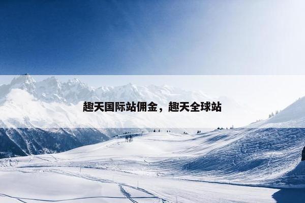 趣天国际站佣金，趣天全球站